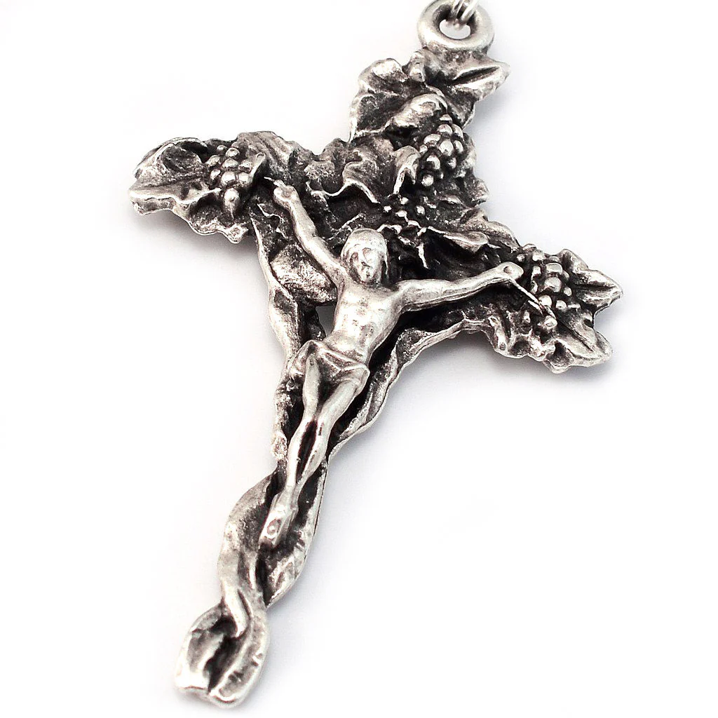 Fatima Immaculate Heart Goldstone & Silver Rosary - Image 2