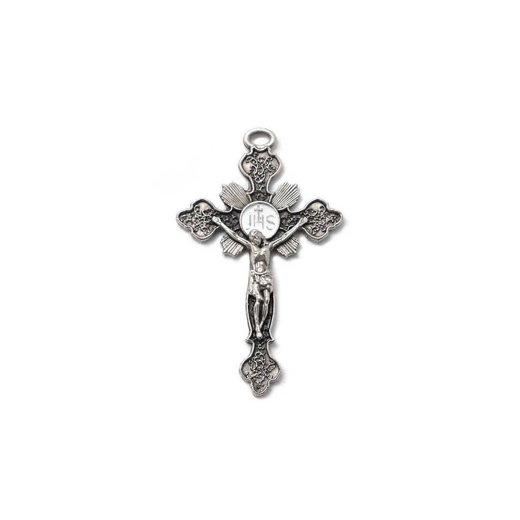 Merciful Jesus Divine Mercy Agate & Mother-of-Pearl Rosary - Image 2