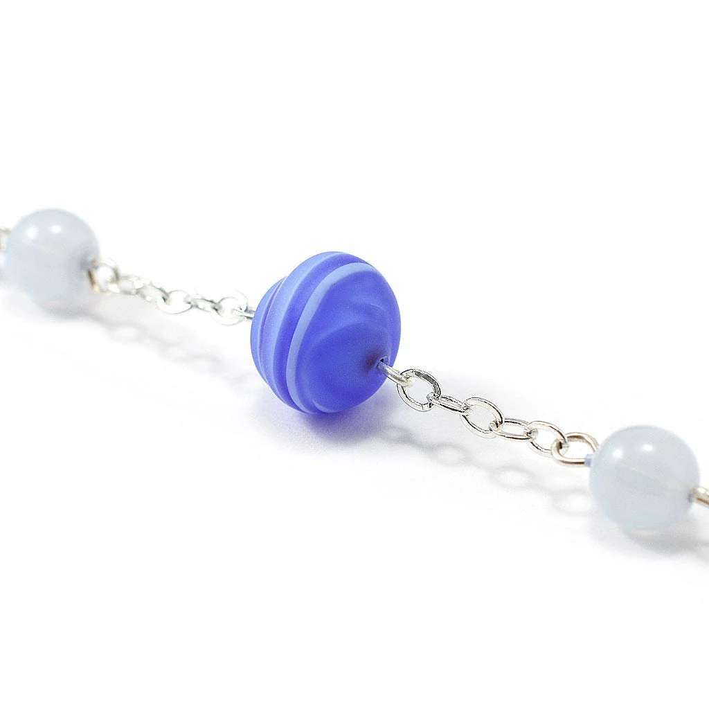 Saint Anthony Rosary in Antique Silver and Murano Glass Beads by Ghirelli - Image 6